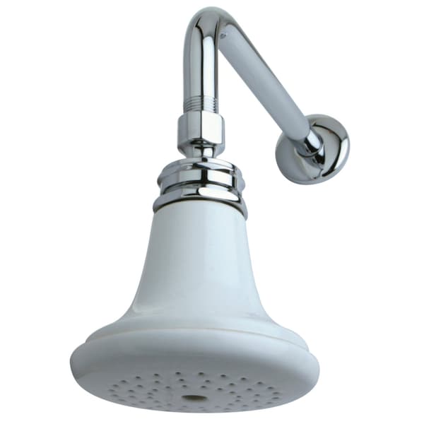 Shower Head, Polished Chrome, Wall Mount